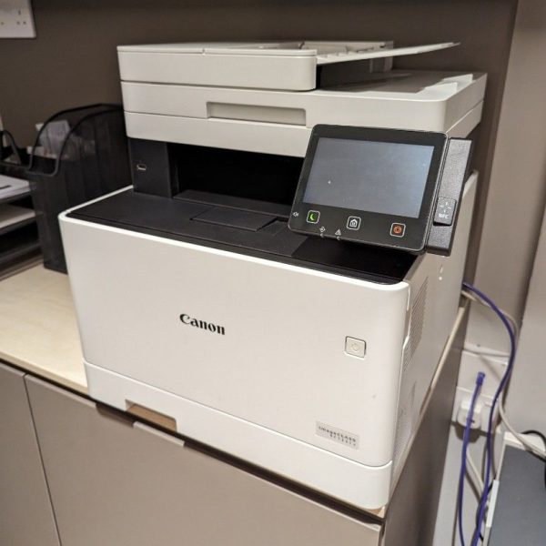 Máy in laser đen trắng đa năng Canon MF445DW (In đảo mặt Copy Scan ADF Fax A4 A5 USB LAN WIFI)